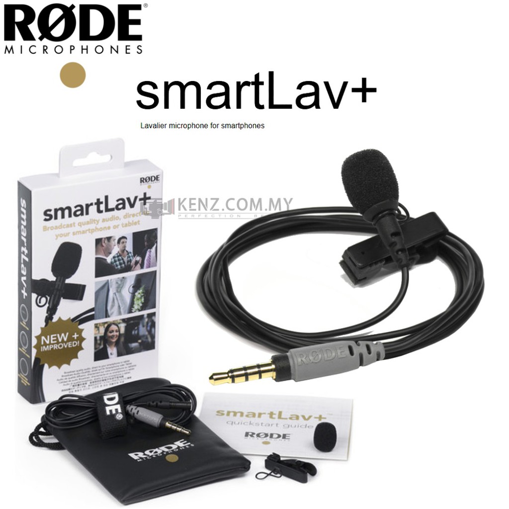 RODE SMARTLAV+ LAVALIER CONDENSER MICROPHONE FOR SMARTPHONES | Shopee ...