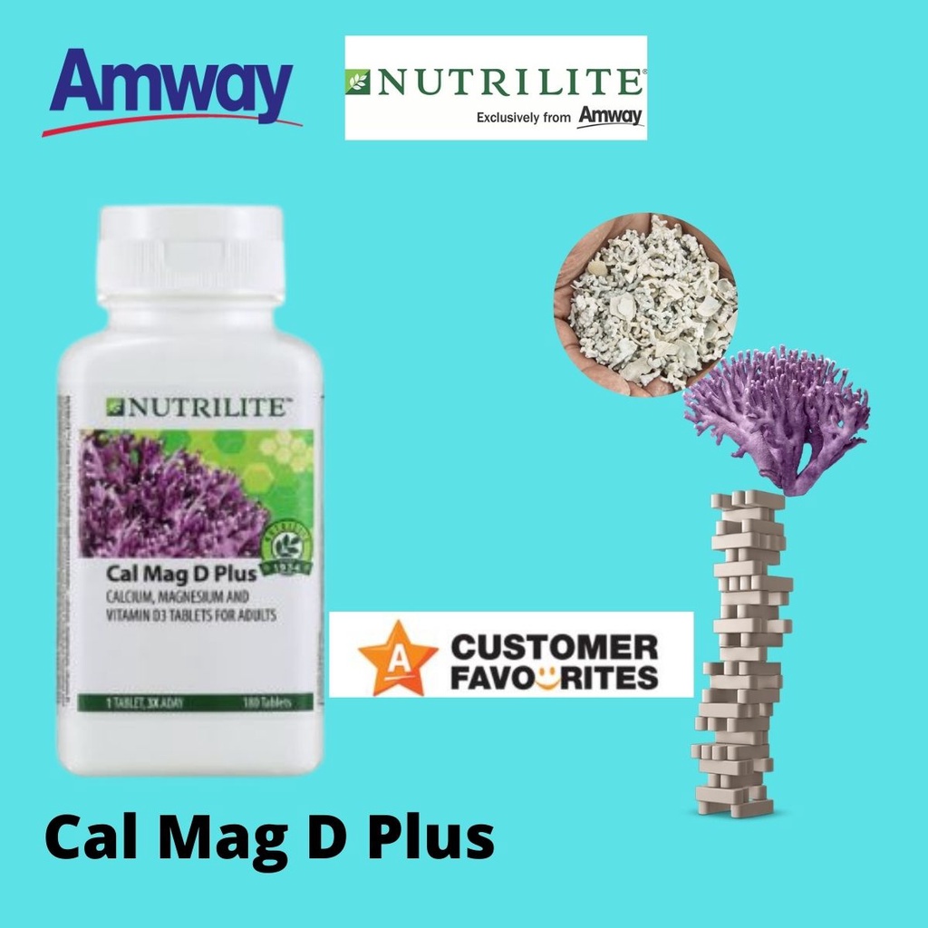 Amway Nutrilite Calcium Mag D Plus Re Packed Trial Pack 180 Tab