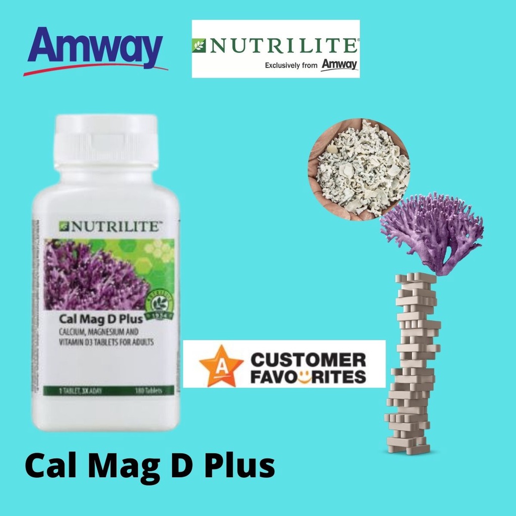 AMWAY Nutrilite Calcium Mag D Plus Repacked Trial Pack / 180 Tab
