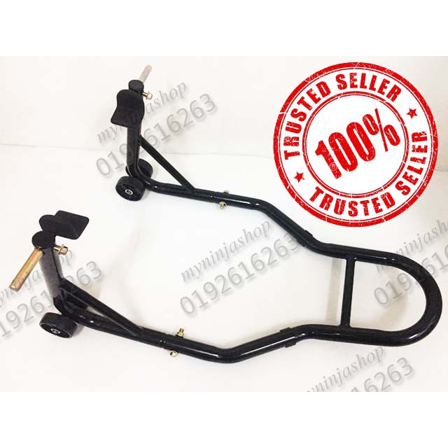 Universal Paddock Stand 27 Arm L Type Hook Ninja Er6n Fz R25 Blade Xj6 Cbr Cb Rear Swing Arm Shopee Malaysia