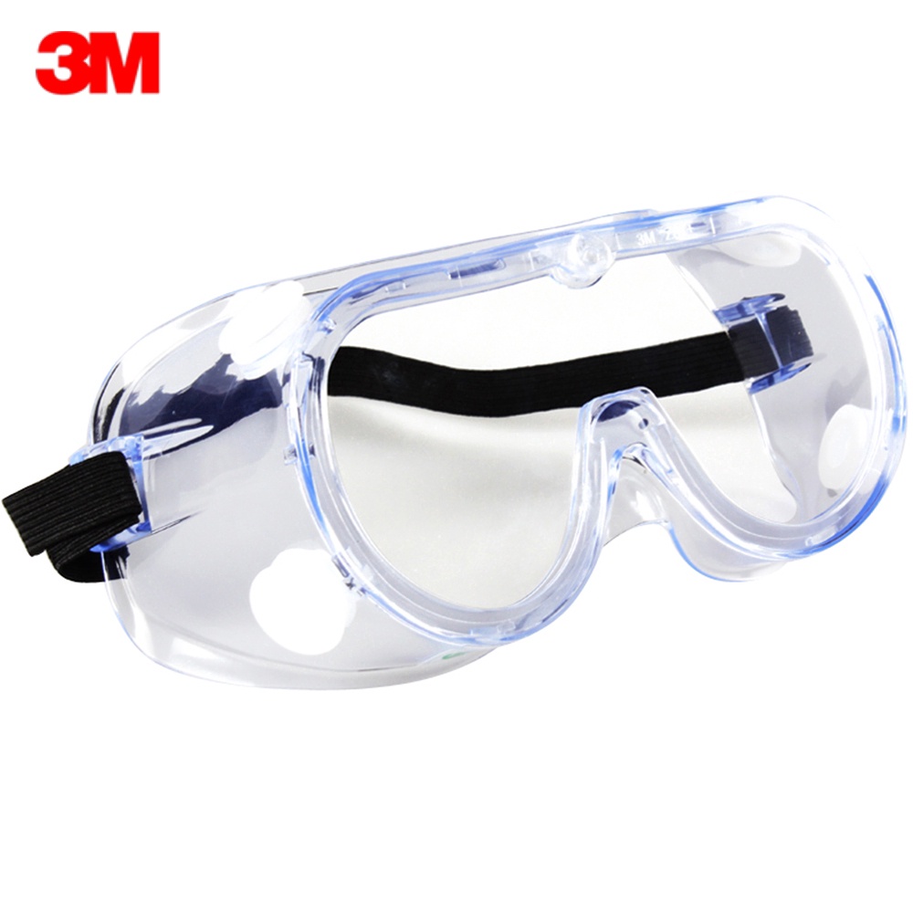 1pc 3M 1621AF Safety Glasses Protective Eyewear Headband Anti-Fog Goggles Droplets Impact Resistance Lens with Air Vent UV Protection