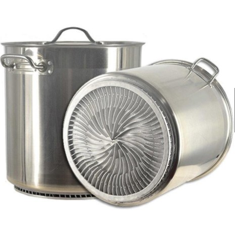 🎁KL STORE✨  Finned Energy Saving Thickened Stainless Steel Soup Bucket Stock P
