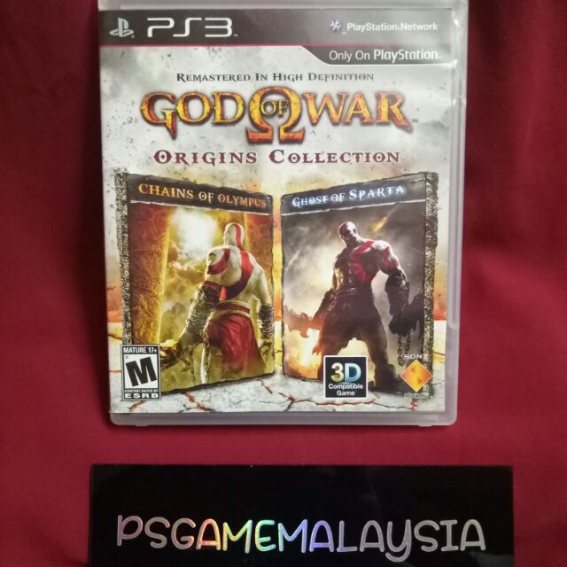 Ps3 God Of War Origins Collection Shopee Malaysia