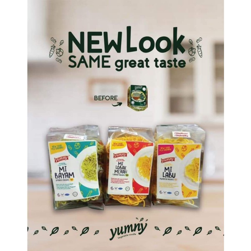 3 Pek Kombo Mi Sayur Sihat Yumny Family Pack Tanpa Asid Borik Shopee Malaysia