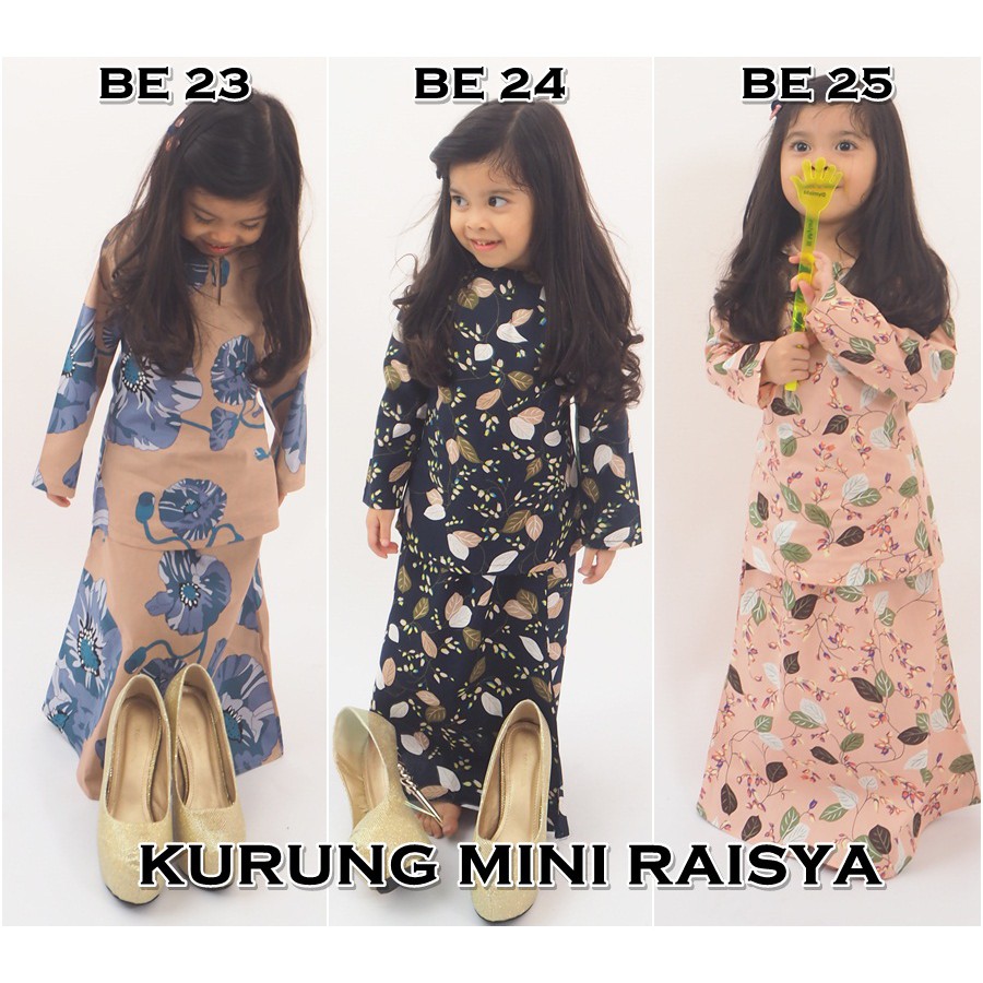  DHIA  COTTON  2 KURUNG  MINI RAISYA KIDS BY DHIA  COTTON  