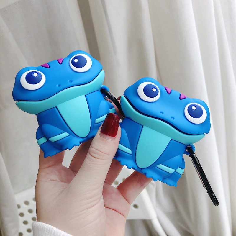 AirPods Pro 1 2 Gen Case Cartoon Frozen Cute Blue Lizard ...