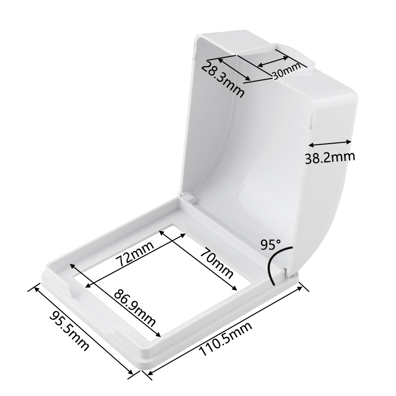 Weatherproof Cover / IP66 Waterproof Cover With 13A Power Socket Single ...