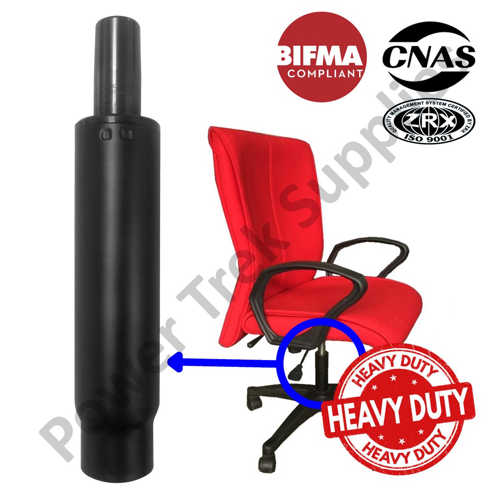 Office Chair - Gas Spring Lift Cylinder - Standard Heavy Duty - BIFMA - 7” 8” 9” 10” 11" - Black