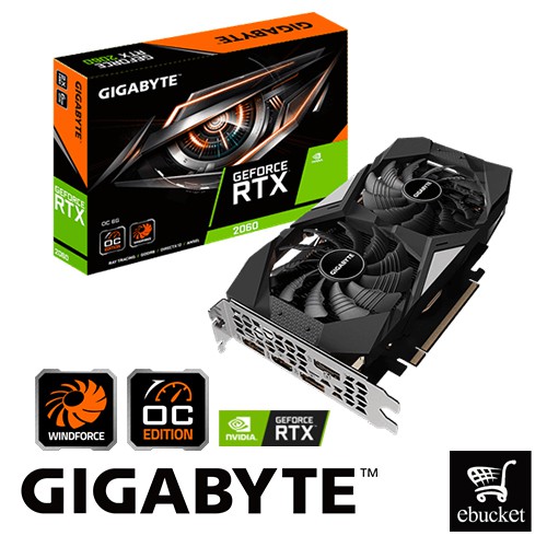 GIGABYTE GeForce RTX 2060 OC 6G (GV-N2060OC-6GD) Nvidia ...