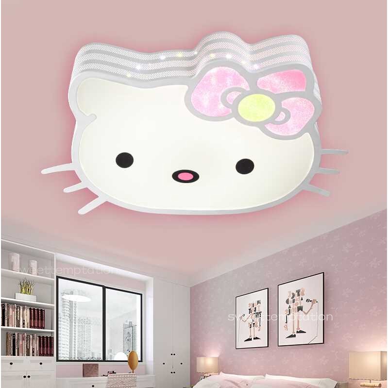 Modern Children S Bedroom Ceiling Light Cute Cartoon Cats Eye Protection Lamp