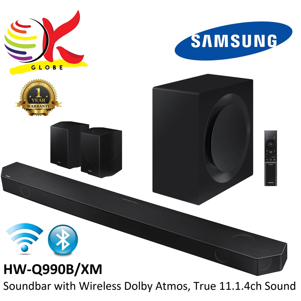 SAMSUNG HWQ990B/XM BLUETOOTH SOUNDBAR WITH WIRELESS DOLBY ATMOS