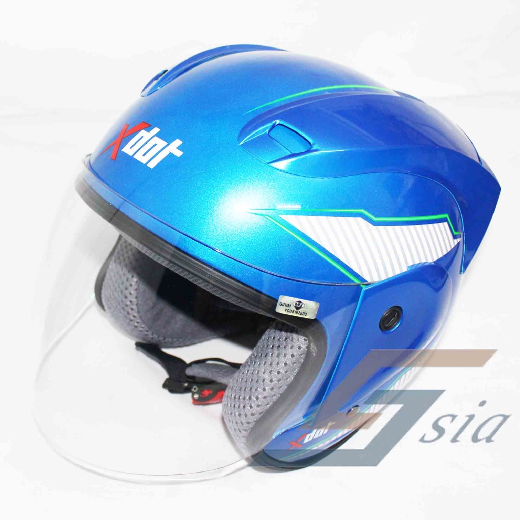 X-Dot G518B Helmet (KMC Pearl Blue/RT3)