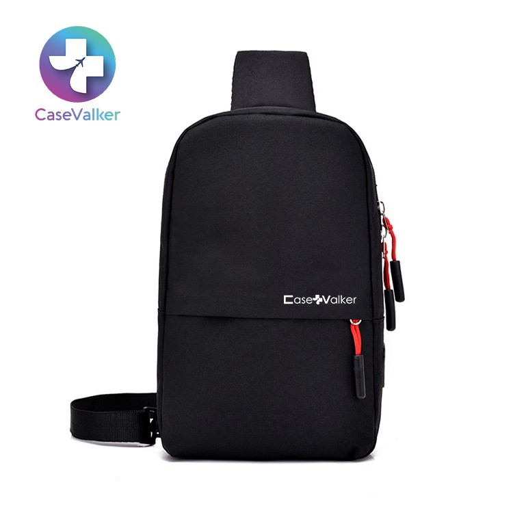 Case Valker Tri Chest Bag Korean Style Belt Bag Waterproof Sling Bag Travel Pouch Backpack CB1