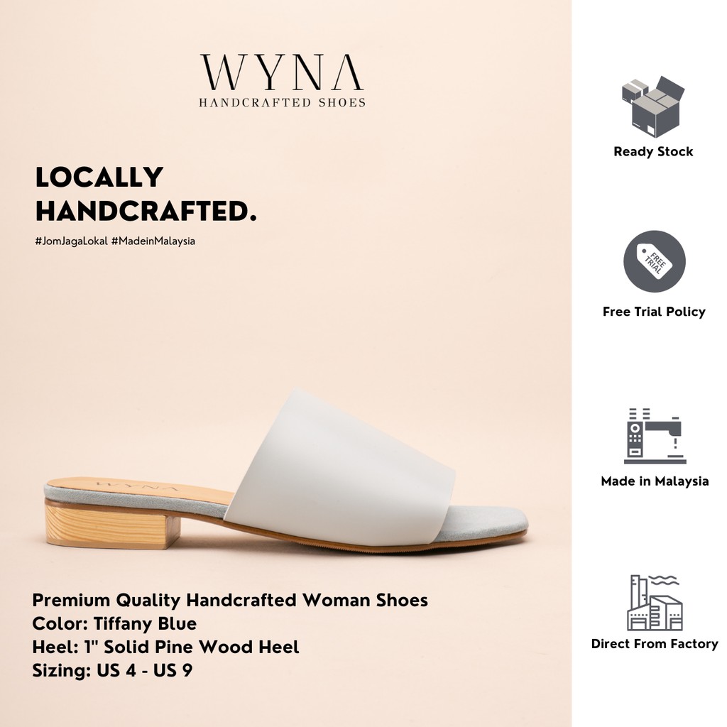 WYNA Handcrafted Sandals - Tiffany Blue