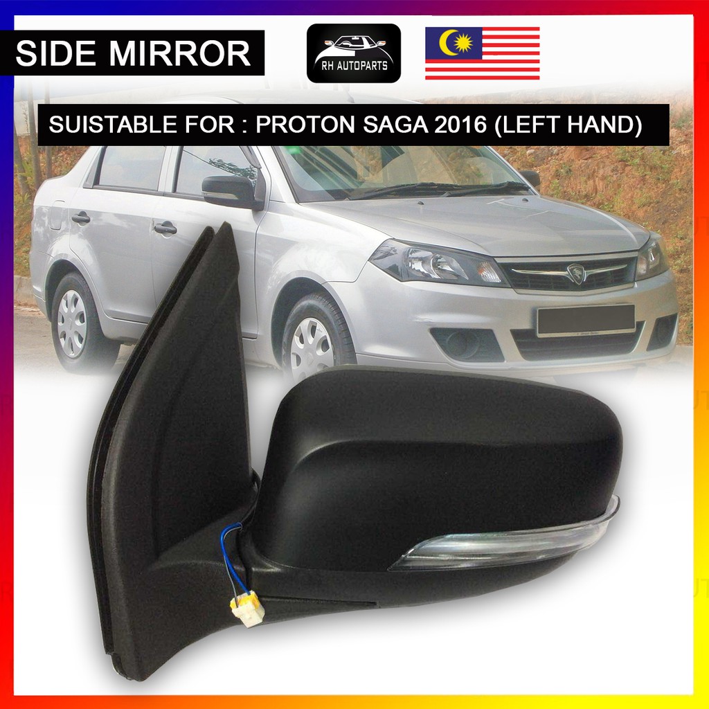 Proton Saga New Premium No Auto Flip Left Hand Passenger Side Mirror ...