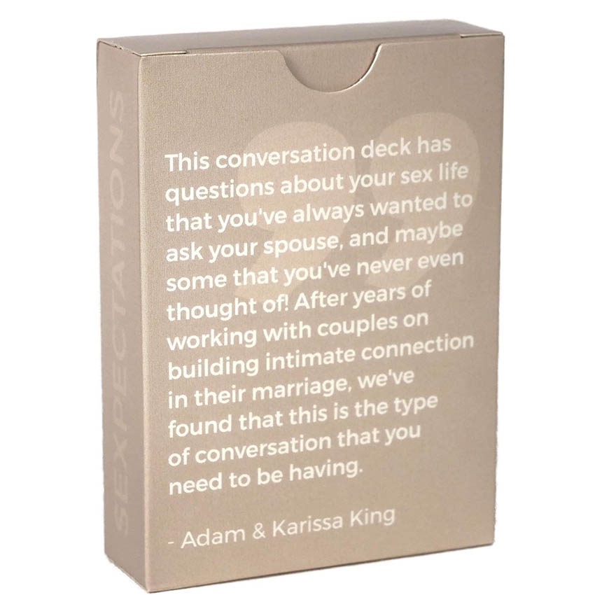 Multi Reliable Sexpectations Card Deck Conversation Starters Couples 52 Questions Intimacy Games