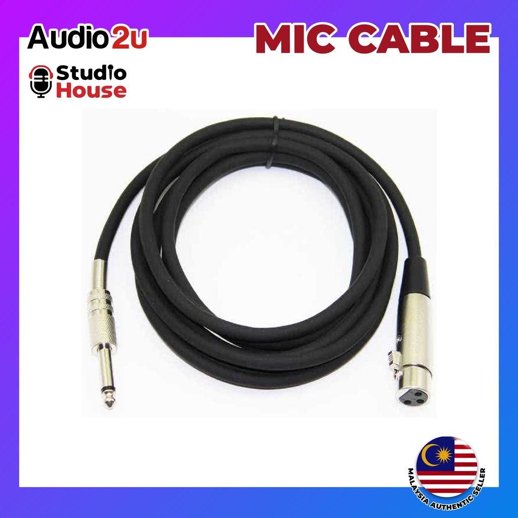 Microphone Cable XLR Female to 6.5mm (5 meters) Shopee Malaysia