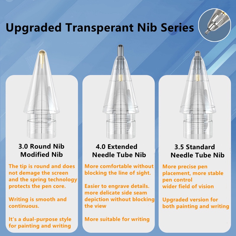 Premium Multi Compatible Apple Pencil 1 2 tip case iPad Pen Nips High Sensitivity Replacement Reliable