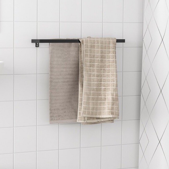 IKEA SKOGSVIKEN Steel Towel rail 60cm Penyidai Tuala Penyangkut Tuala