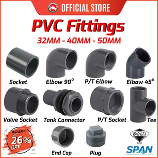 PVC FITTING CONNECTOR 32 MM / 40 MM / 50 MM - Pipe & Fittings System ...