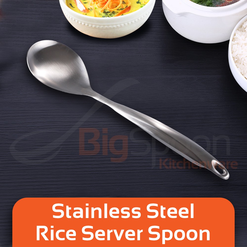 BIGSPOON Stainless Steel Rice Server Spoon Serveware Tableware Kitchen Utensils