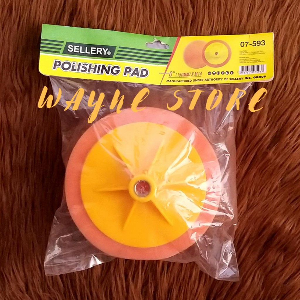 Polishing Sponge/POLISHING PAD 150mm (6") x M14 (Unit) 07-593