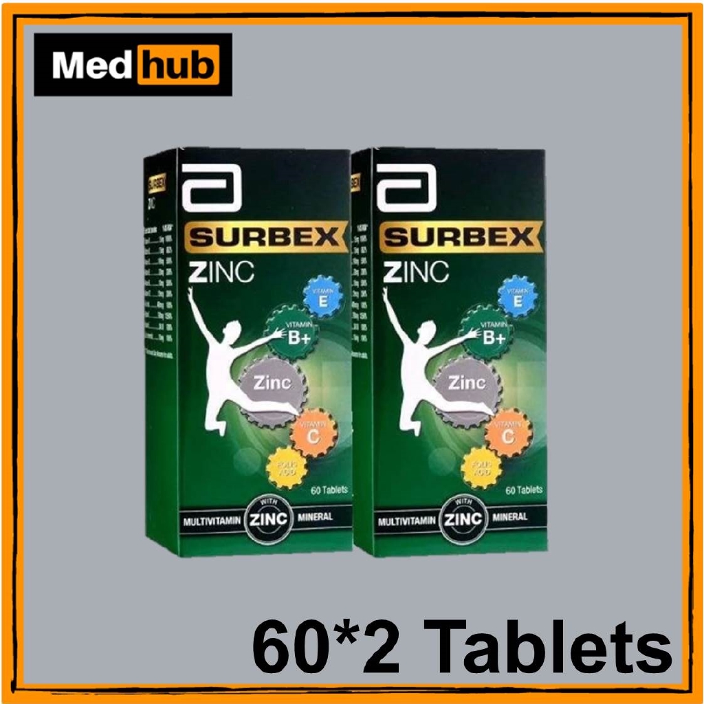 SURBEX Zinc (60*2tablets) Shopee Malaysia