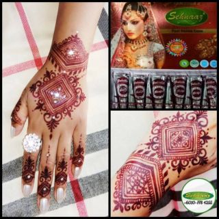 Golecha Magic Henna 1 Kotak 12 Pcs Latest Sehnaaz Henna Series Jadoo Maroon Inai Stock Baru Shopee Malaysia