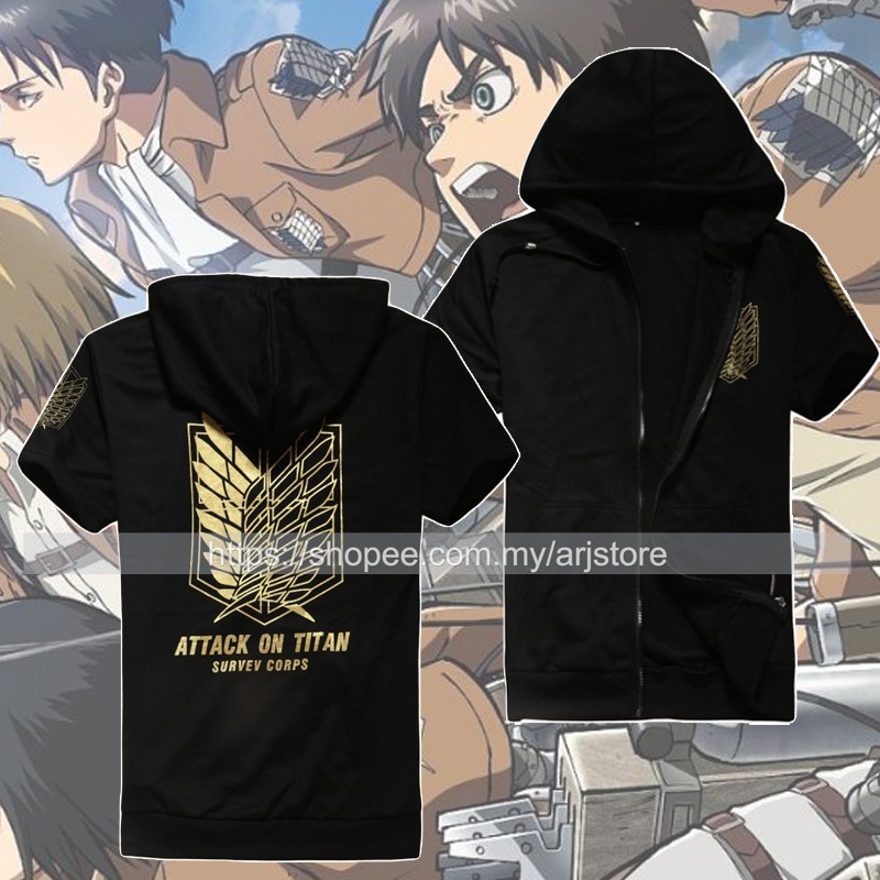 short sleeve hoodie anime