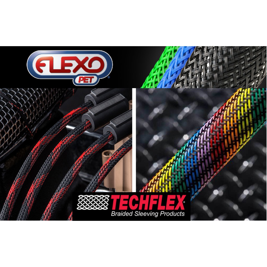Black Techflex NMN0.19BK 3/16"  NYLON Sleeving Cable 10meter 