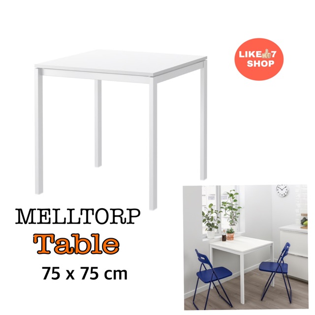IKEA MELLTORP Table white 75x75 cm Shopee Malaysia
