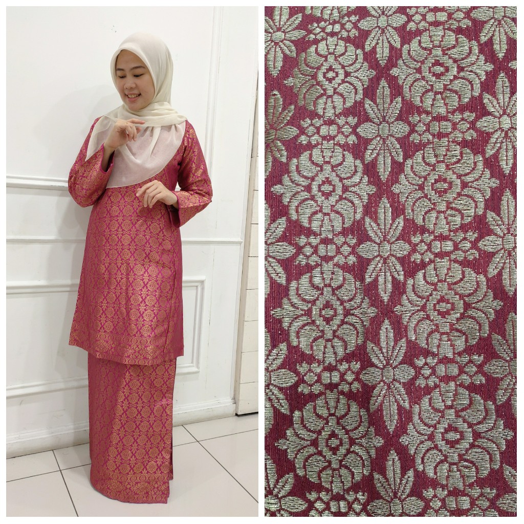 Baju Kurung Pahang  Songket  Tenun Shopee Malaysia