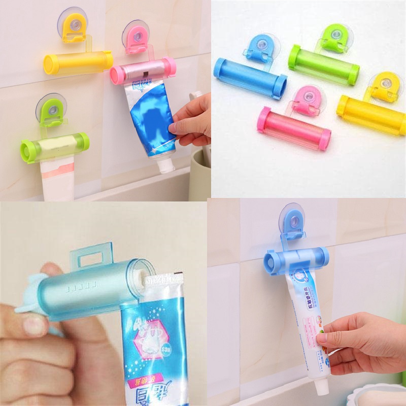 Home & Garden 1PC Plastic Tube Toothpaste Dispenser Rolling Holder