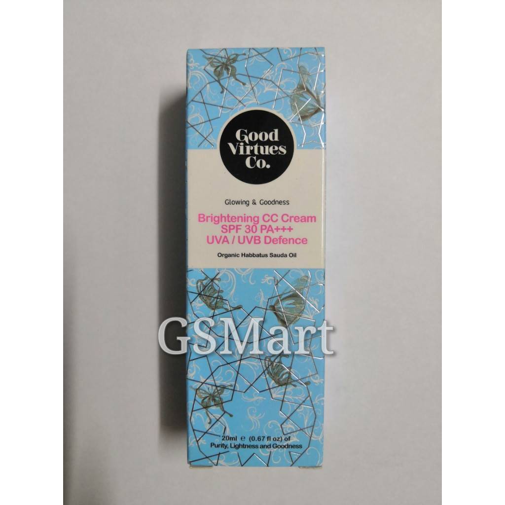 Good Virtues Co Brightening Cc Cream Spf 30 Pa Uva Uvb Defense 20ml Shopee Malaysia