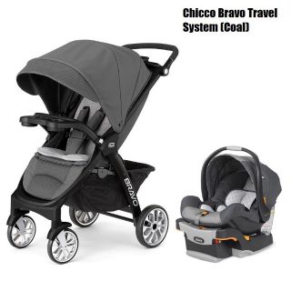 chicco bravo trio travel system black