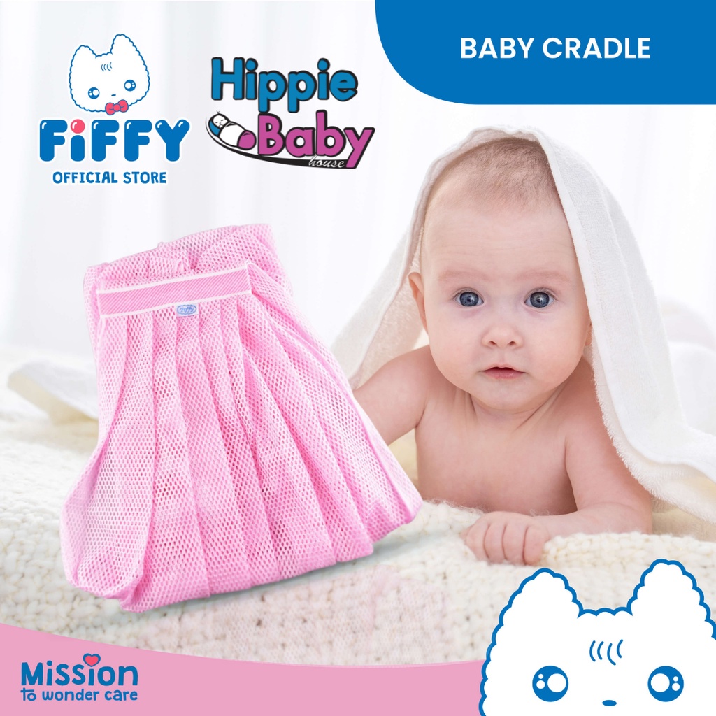 [FIFFY ANAKKU] Baby Cradle Net Kain Buaian Sarong Mosquito Net with Zip