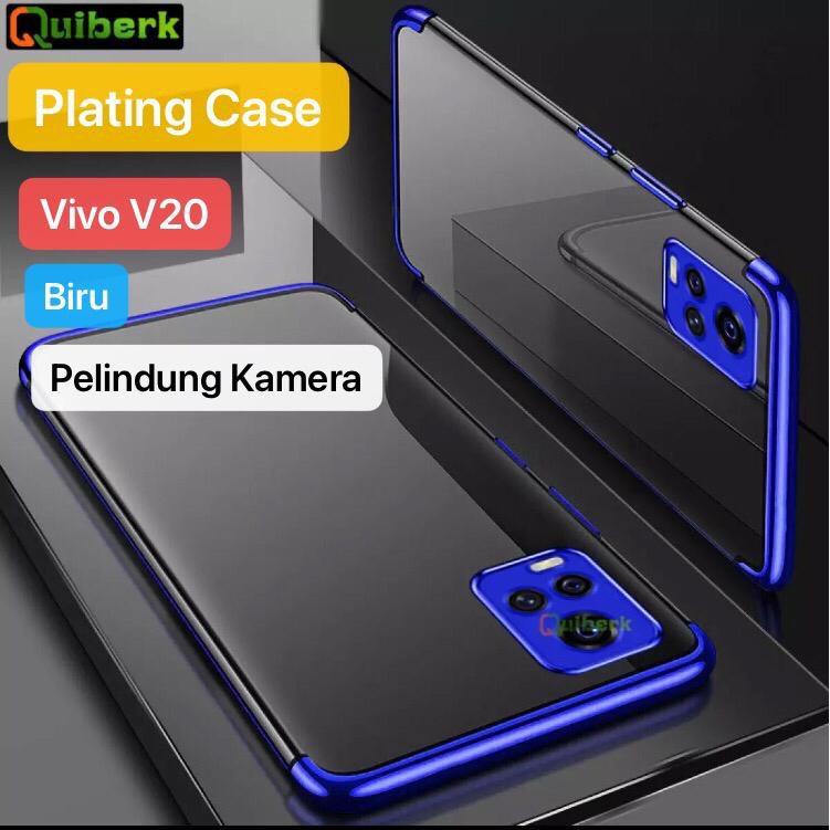 Case Vivo V20 V20se Y20 X50 X50 Pro Y50 Y30 Y12s Clear Tpu Silicone Plating Cover Shopee Malaysia