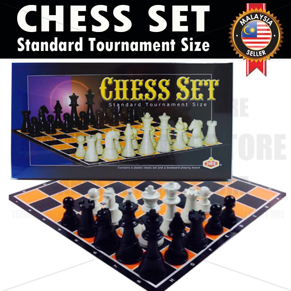 Game Chess Set Standard Tournament Size HT 9999/Set Permainan Catur ...