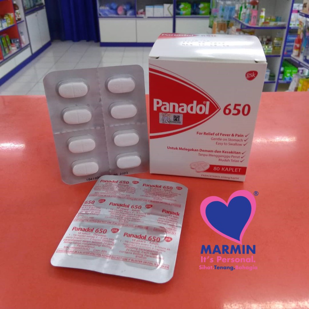 Panadol 650 10x8 S Per Box Exp 08 2023 Shopee Malaysia