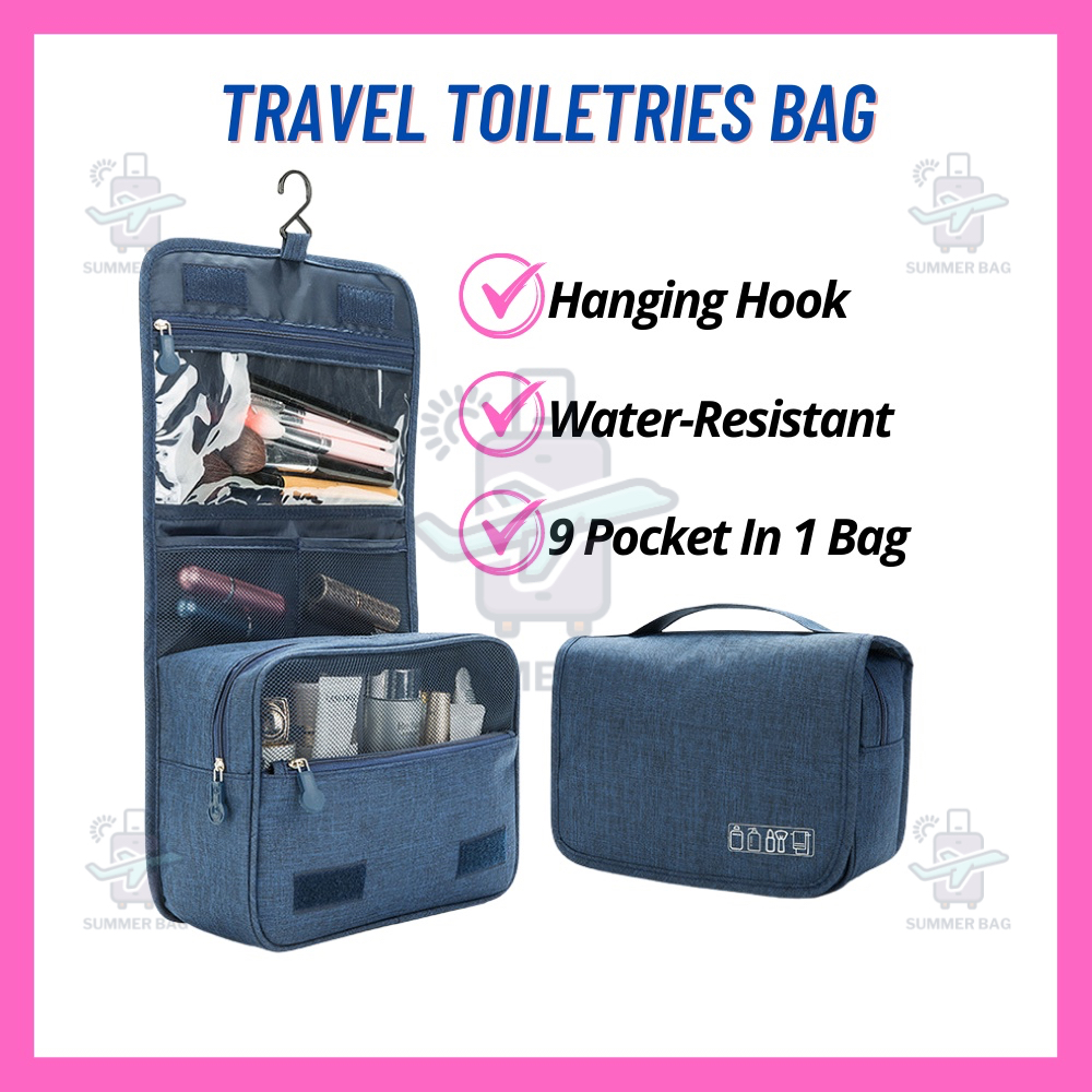 Toiletry Bag Travel Organizer Hanging Bag Cosmetic Bag Makeup Pouch