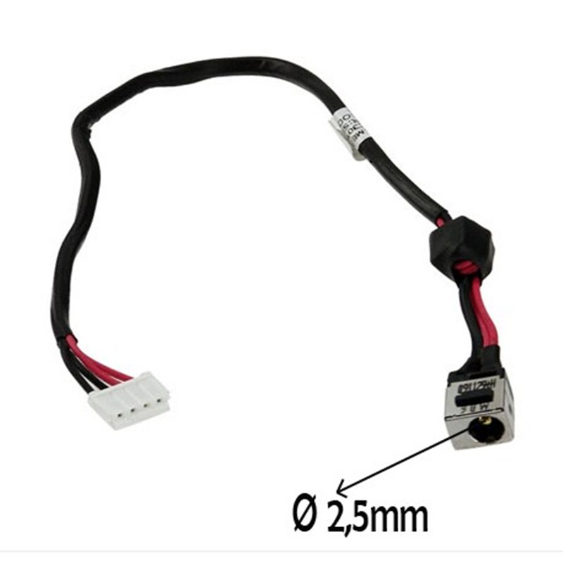 Computer Cables DC Power Jack with Cable for Lenovo G450 G455 G460 G465 G550 G555 G560 G565 DC Connector Laptop Socket Power Replacement Cable Length: 5 PCS 