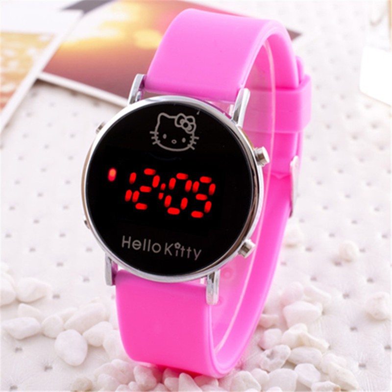 Cute Hello Kitty Girls Watches Cartoon Kids Watch Children Sports LED  Digital Wrist Watch | Shopee Malaysia