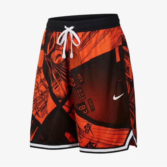 orange nike dri fit shorts