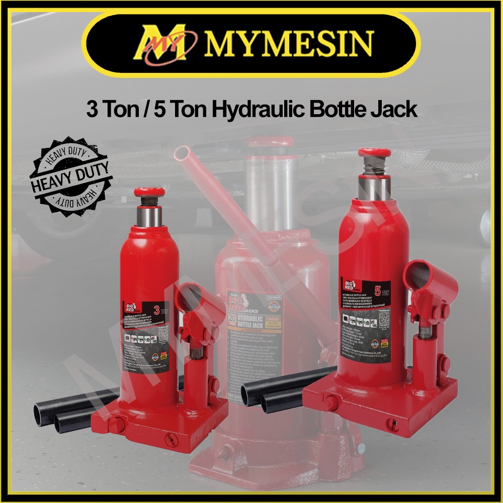 MY 3 Ton / 5 Ton Hydraulic Bottle Jack Lifting Stand Shopee Malaysia