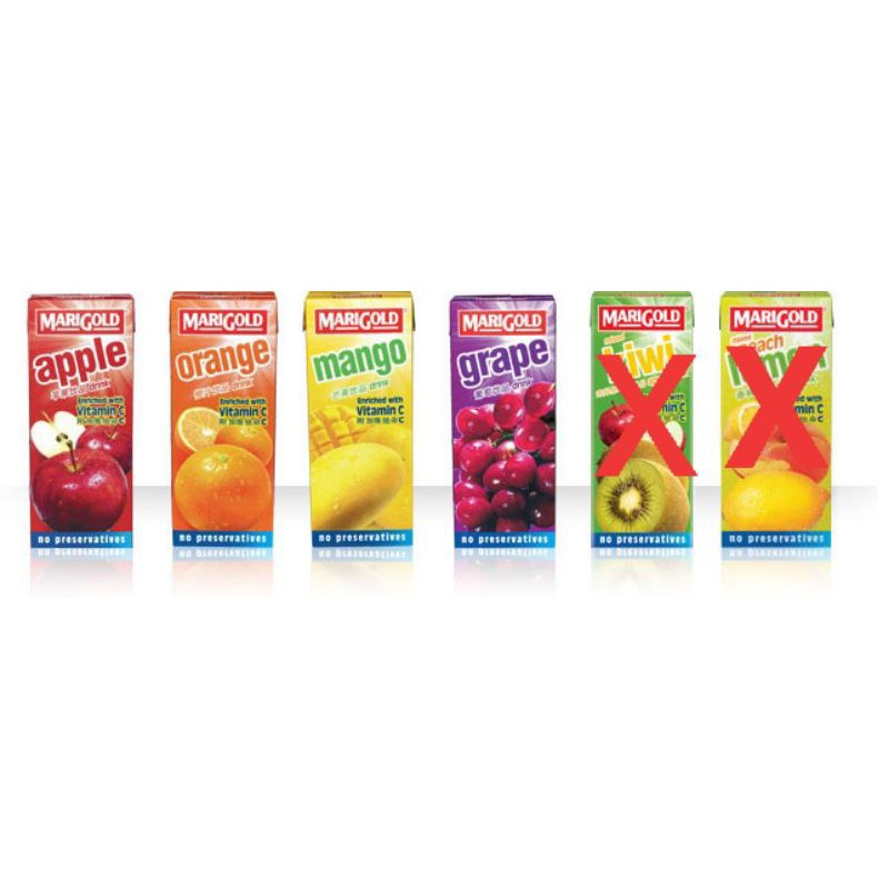 Marigold Fruit Drinks Air Buah Kotak Minuman Marigold 250ml 4 Flavour Shopee Malaysia 2820