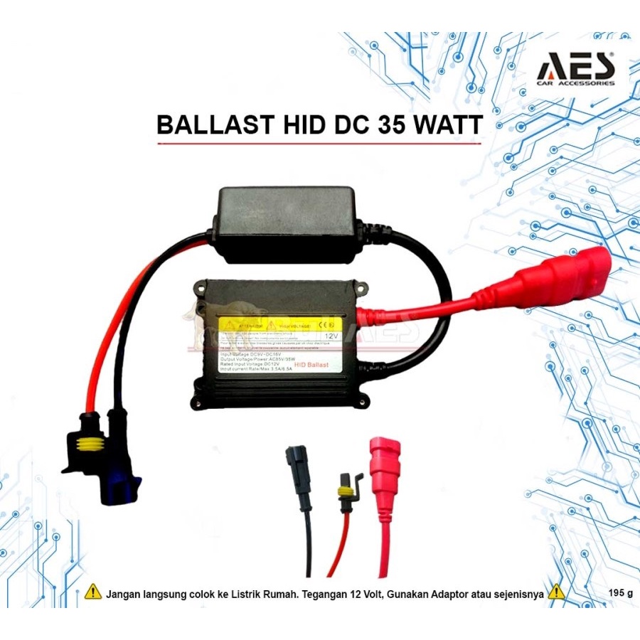 Ballast Hid 35 Watt Standard Brand AES DC I Balast 35 Watt AES Shopee Malaysia
