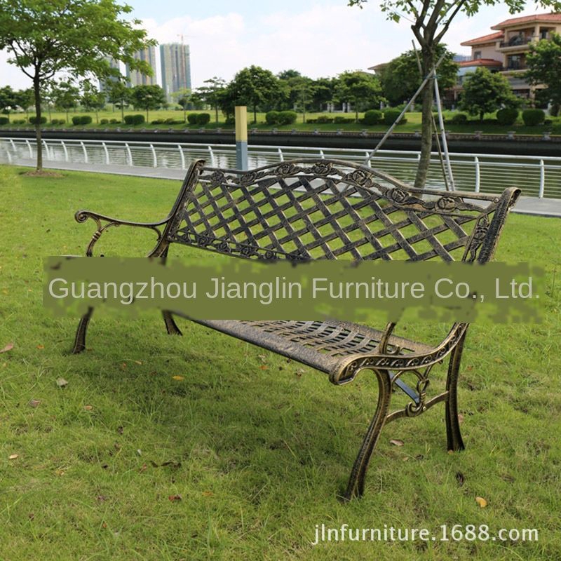 Outdoor All Iron Bench Back Park Bench Iron Cast Iron Garden Chair Public Bench Outdoor Double Back Chair Shopee Malaysia