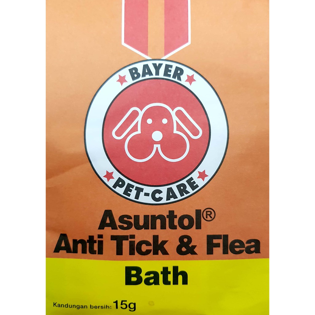 Asuntol anti tick & Flea bath 15g Shopee Malaysia
