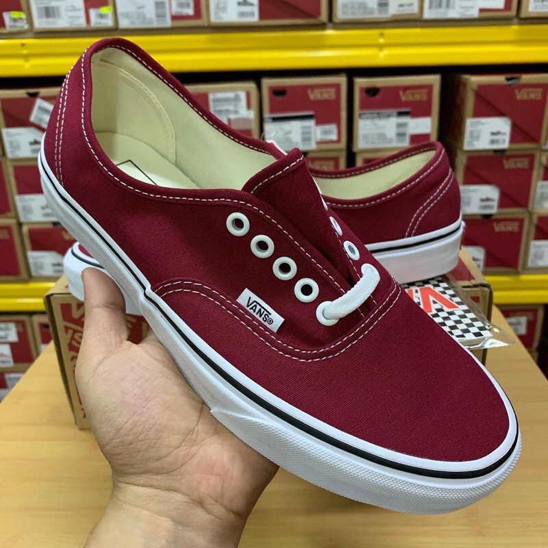 vans authentic rumba red