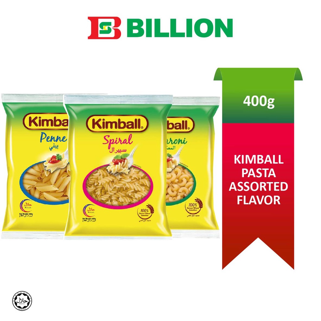 Kimball Pasta - Macaroni/Penne/Spiral (400g) | Shopee Malaysia